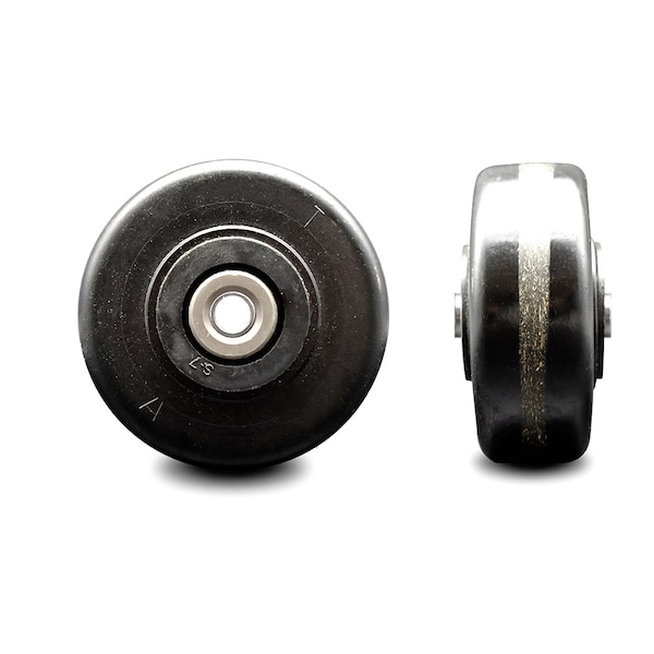 SCC - 3.25" Phenolic Wheel Only w/Roller Bearing - 3/8" Bore - 600 lbs Capacity